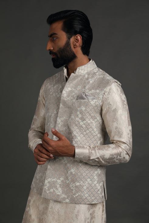 Banarasi Nehru Jacket Set